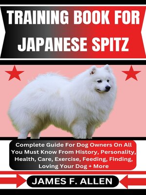 cover image of TRAINING BOOK FOR JAPANESE SPITZ